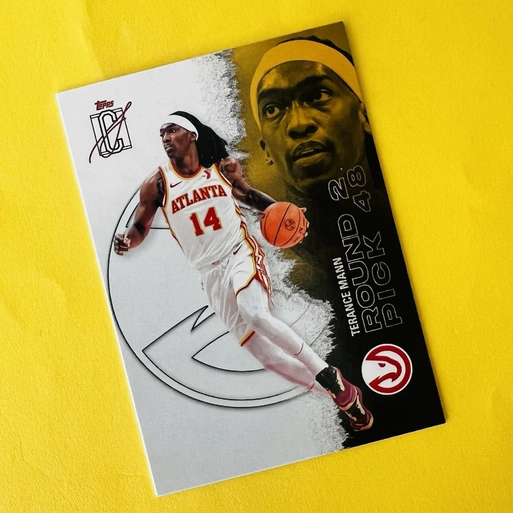 2025-26 Topps Signature Class‎ Round 2 Pick 48 Terance Mann #49 Hawks